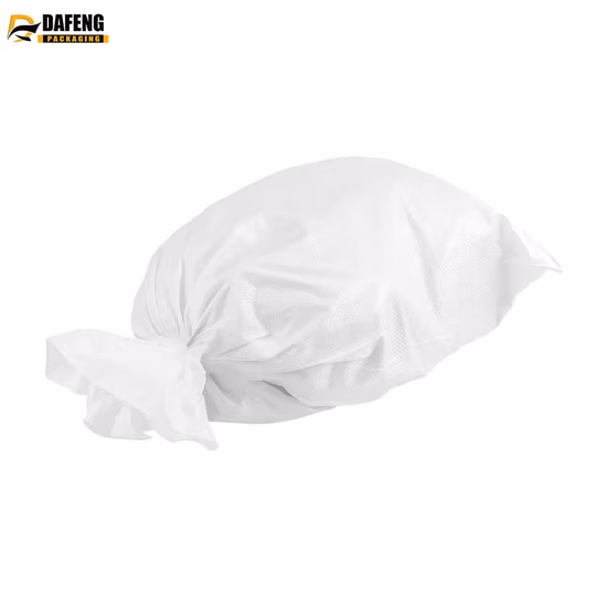 플라스틱 손잡이가 있는 10kg 쌀 산업용 PP 짠 포장 백